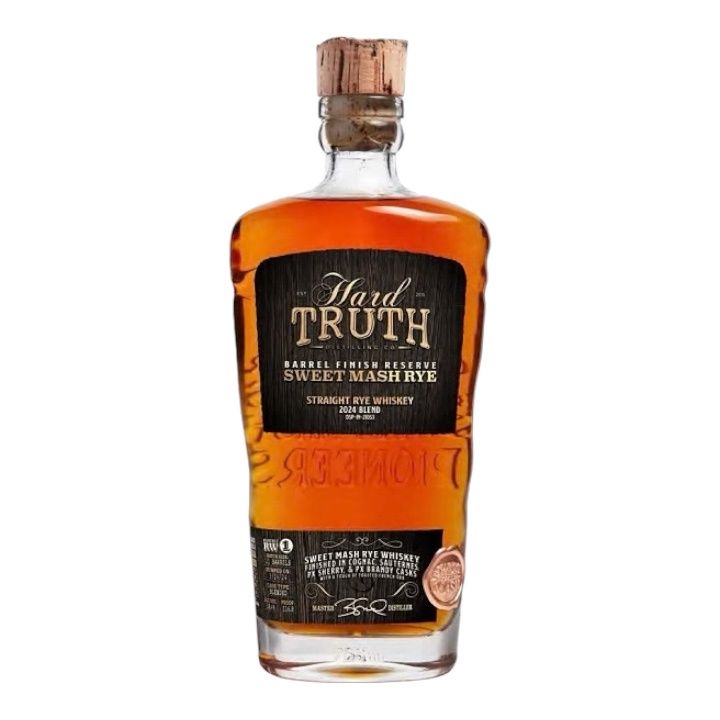 2024 The Hard Truth Straight Rye Whiskey Sweet Mash Barrel Finish Reserve , Finished in Cognac, Suternes, PX Sherry, PX Brandy