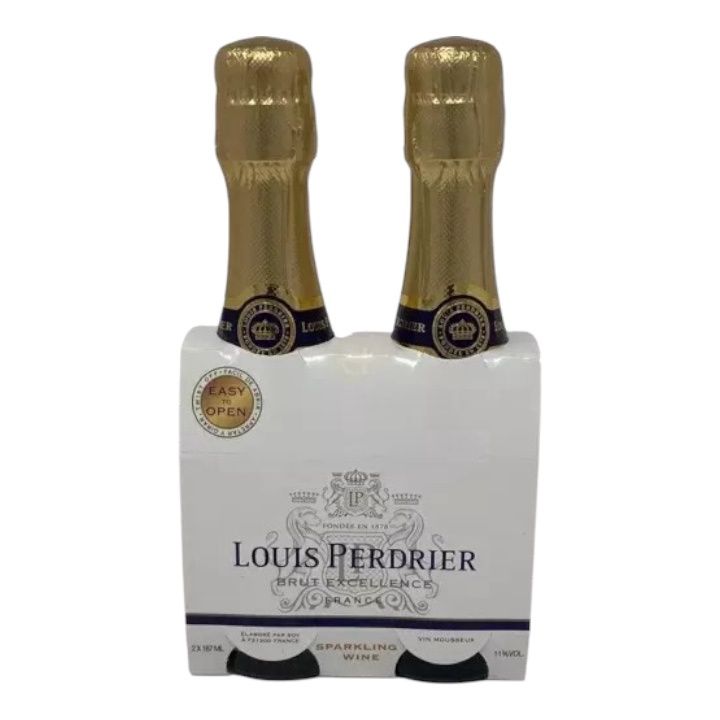 NV Louis Perdrier Brut 187ml 2PK