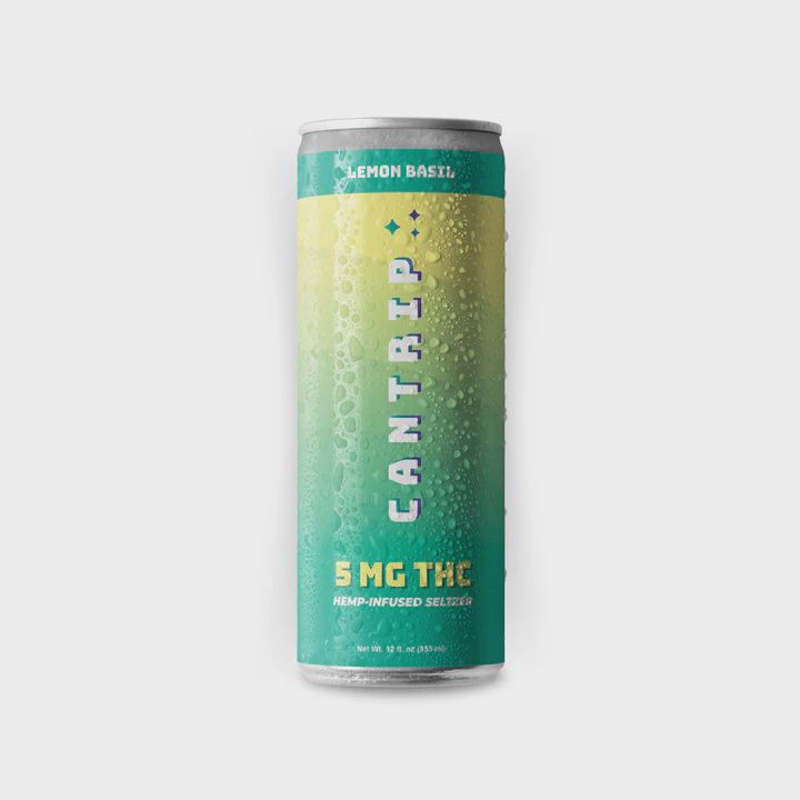 Cantrip Lemon Basil 5mg THC Seltzer Single Can