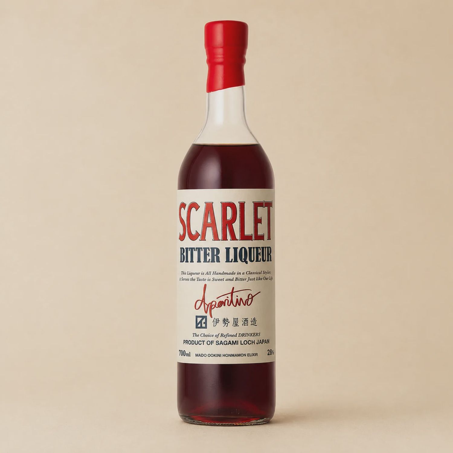 Scarlet Fernet Amaro Bitter Liqueur