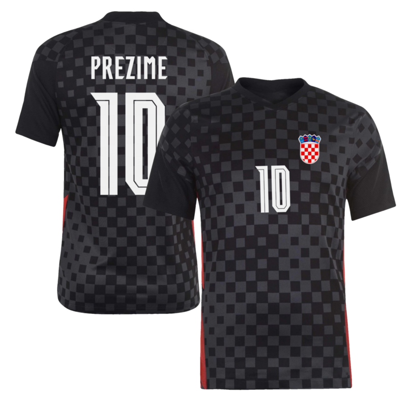 Dječji dres Hrvatska sa imenom po želji | crni