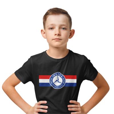 Imocka republika - dječja majica bijela / crna