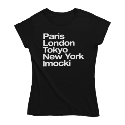 Paris, London IMOCKI ženska majica crna