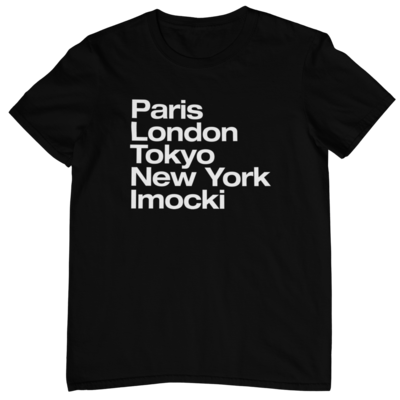 London, Paris, IMOCKI - muška crna majica