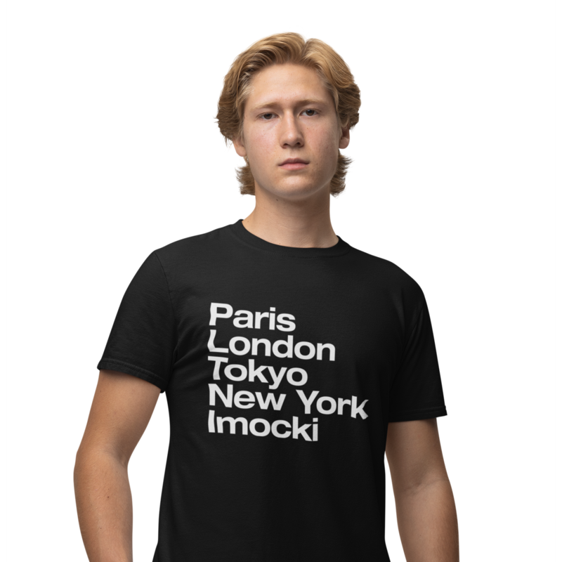 London, Paris, IMOCKI - muška crna majica