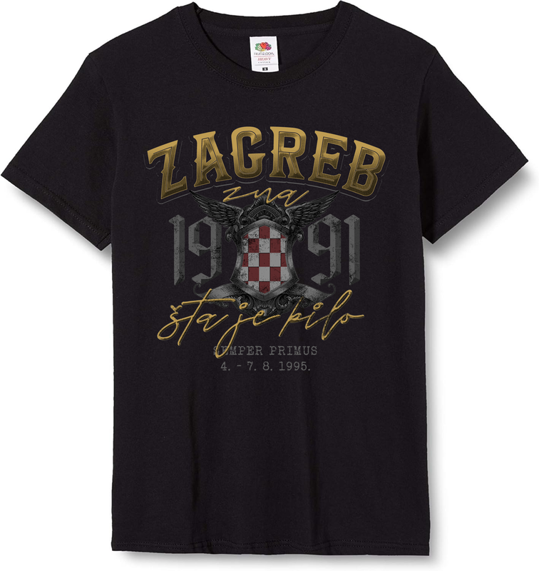 Ako ne znaš šta je bilo - Zagreb zna - majica kratkih rukava