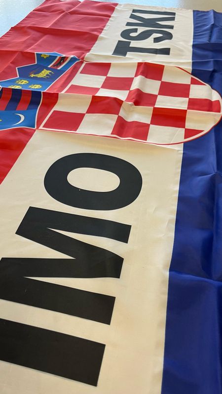 Hrvatska zastava sa natpisom 90 x150 cm