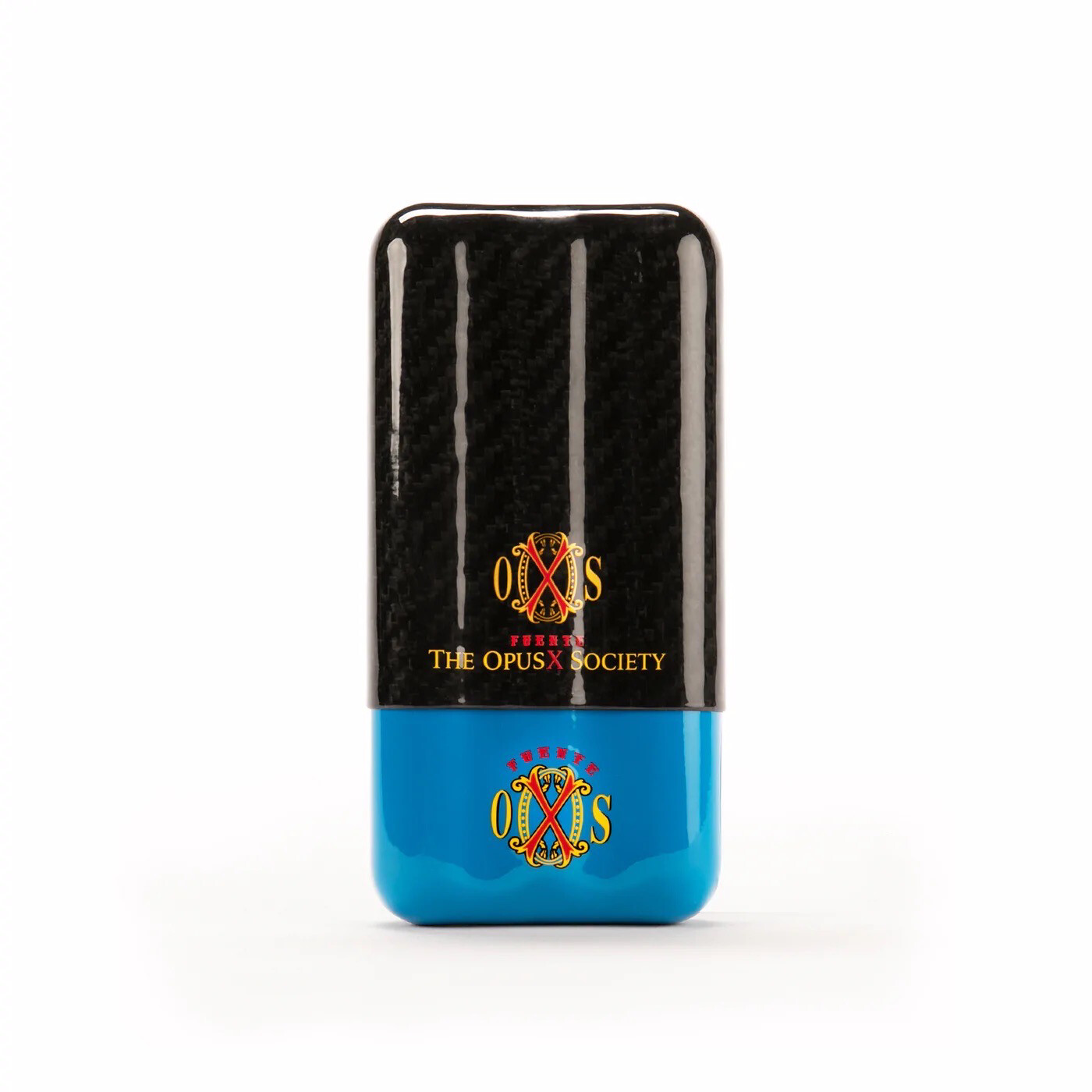 FUENTE THE OPUSX SOCIETY 3 CIGAR CARBON FIBER CASE Black &amp; Blue