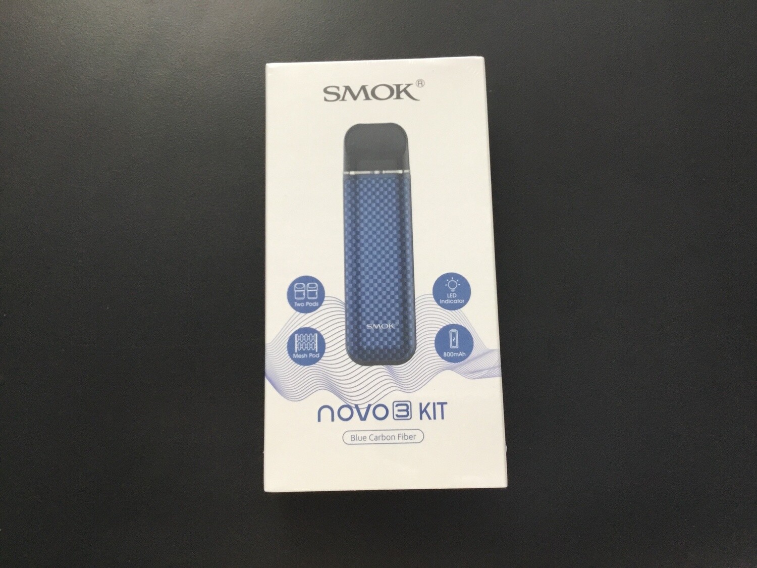 Smok - Novo 3, Color: Blue Carbon Fiber