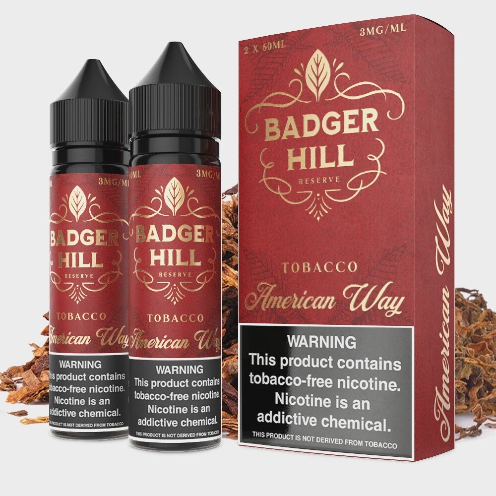 Badger Hill - American Way, Nicotine level: 0mg