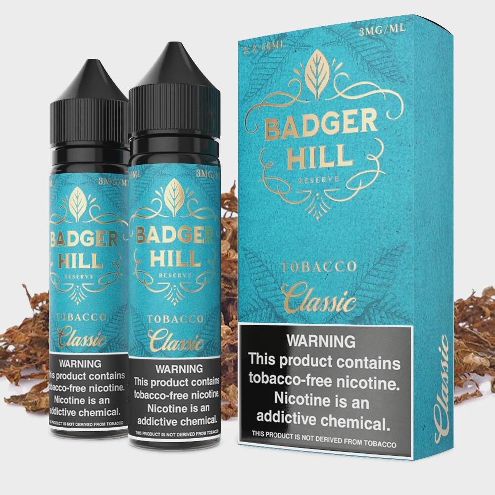 Badger Hill - Classic Tobacco, Nicotine level: 0mg