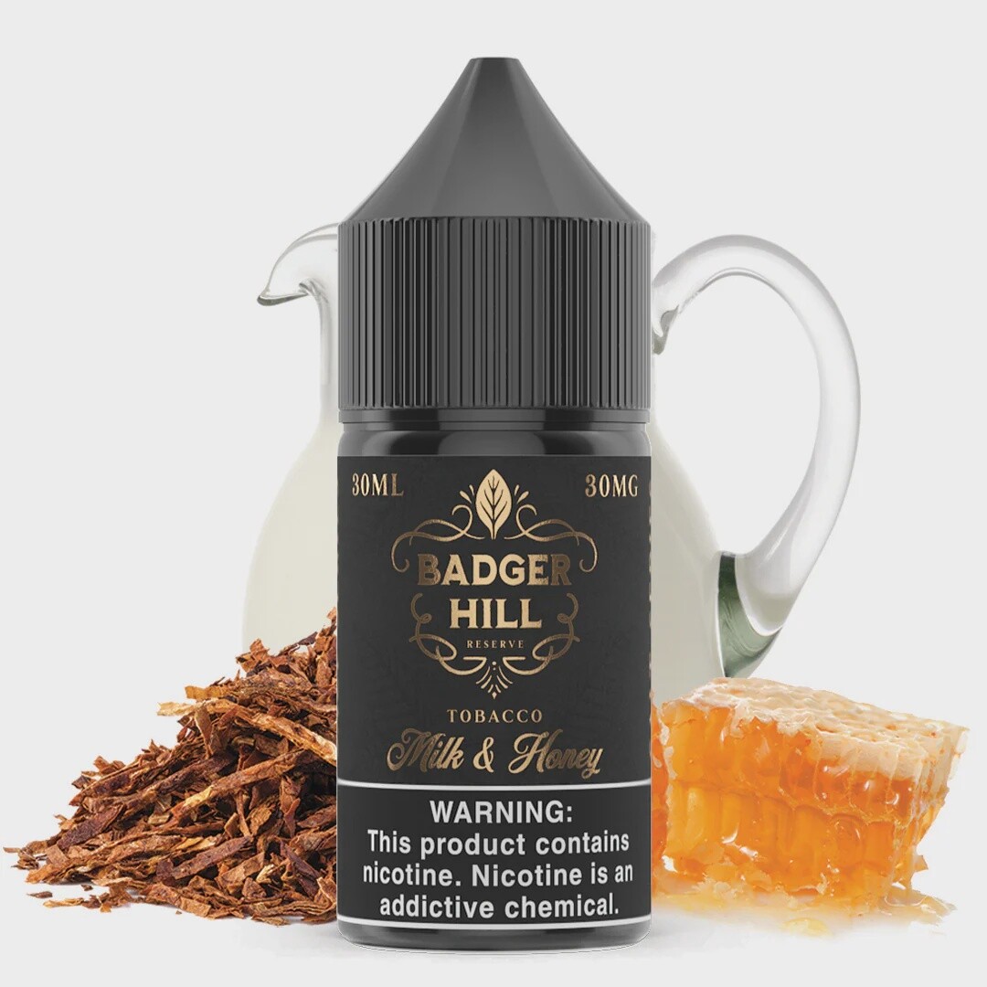 Badger Hill - Milk &amp; Honey Salt, Nicotine level: 30mg