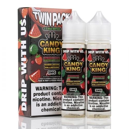 Candy King - Strawberry Watermelon Bubble gum, Nicotine level: 0mg