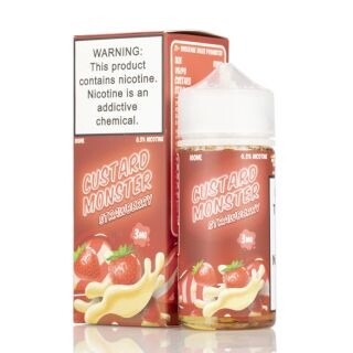 Custard Monster - Strawberry Custard, Nicotine level: 0mg