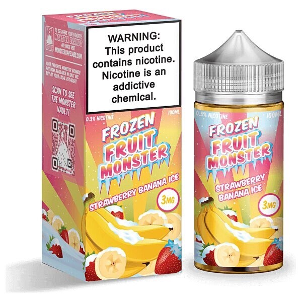 Frozen Fruit Monster - Strawberry Banana Ice, Nicotine level: 0mg