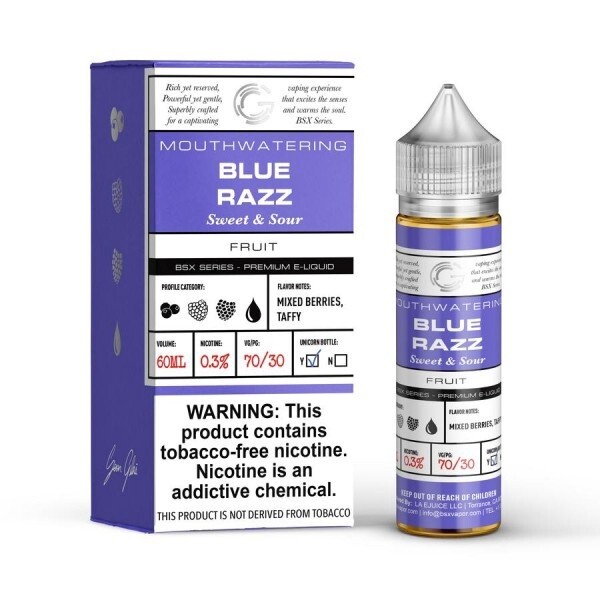 Glas - Blue Razz, Nicotine level: 0mg