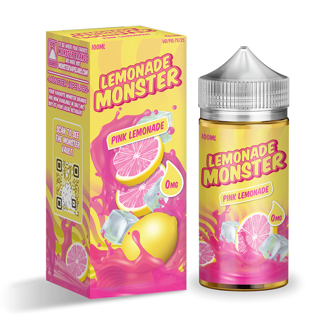 Lemonade Monster - Pink Lemonade, Nicotine level: 0mg