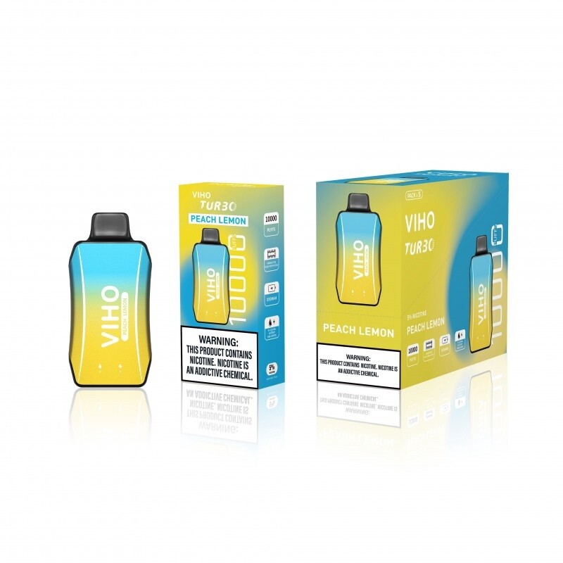 VIHO Turbo 10K -  Disposable, Flavor: Peach Lemon