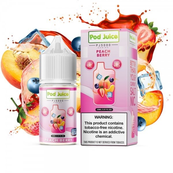 Pod Juice - Peach Berry Salt, Nicotine level: 35mg