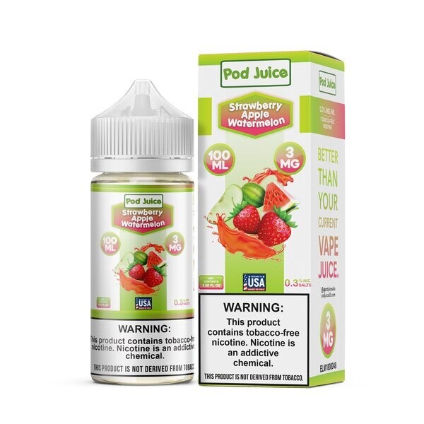 Pod Juice - Strawberry Apple Watermelon, Nicotine level: 3mg
