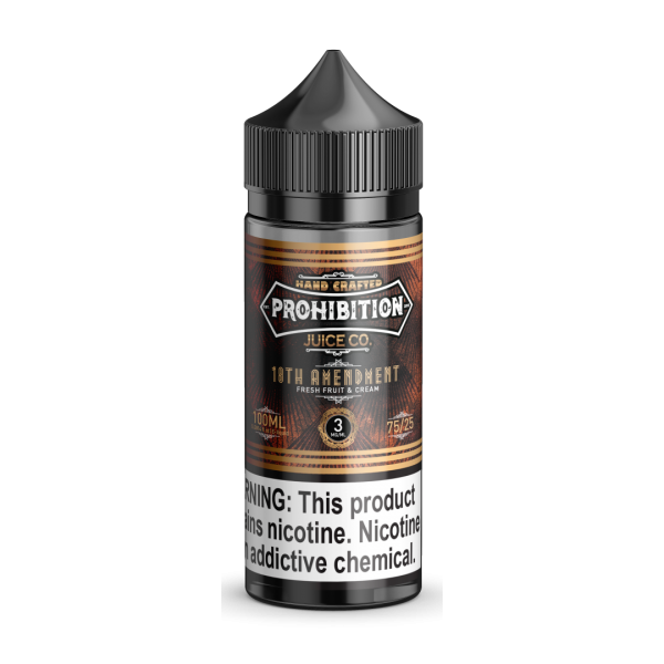 Prohibition E-Liquid - 18 Amendment