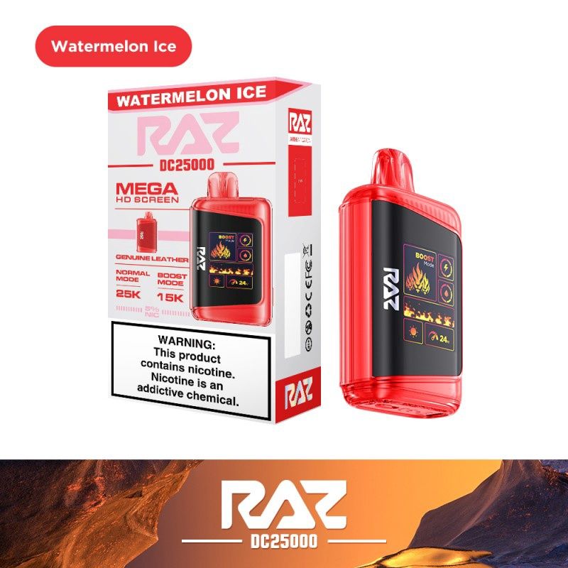 RAZ DC25000 Disposable 5%, Flavor: Watermelon Ice