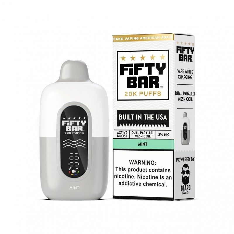 Fifty Bar 20K Disposable, Flavor: Mint