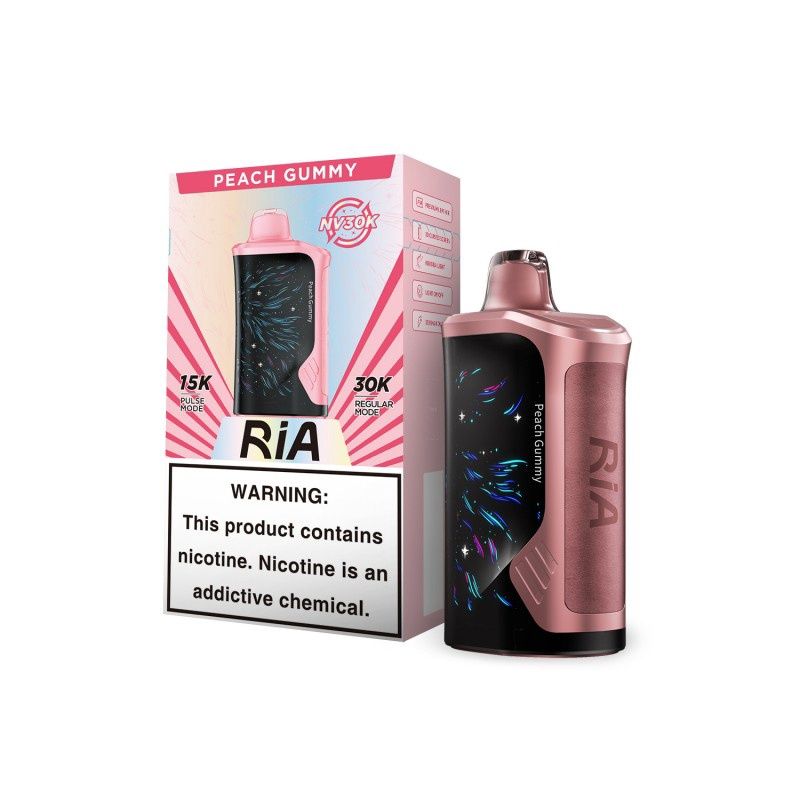 RIA NV30K Disposable 5%, Flavor: Peach Gummy