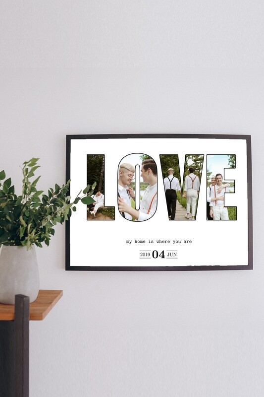 Personalisiertes Poster &quot;LOVE&quot;
