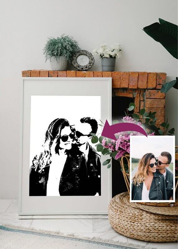 Personalisiertes Poster &quot;Black and White&quot;