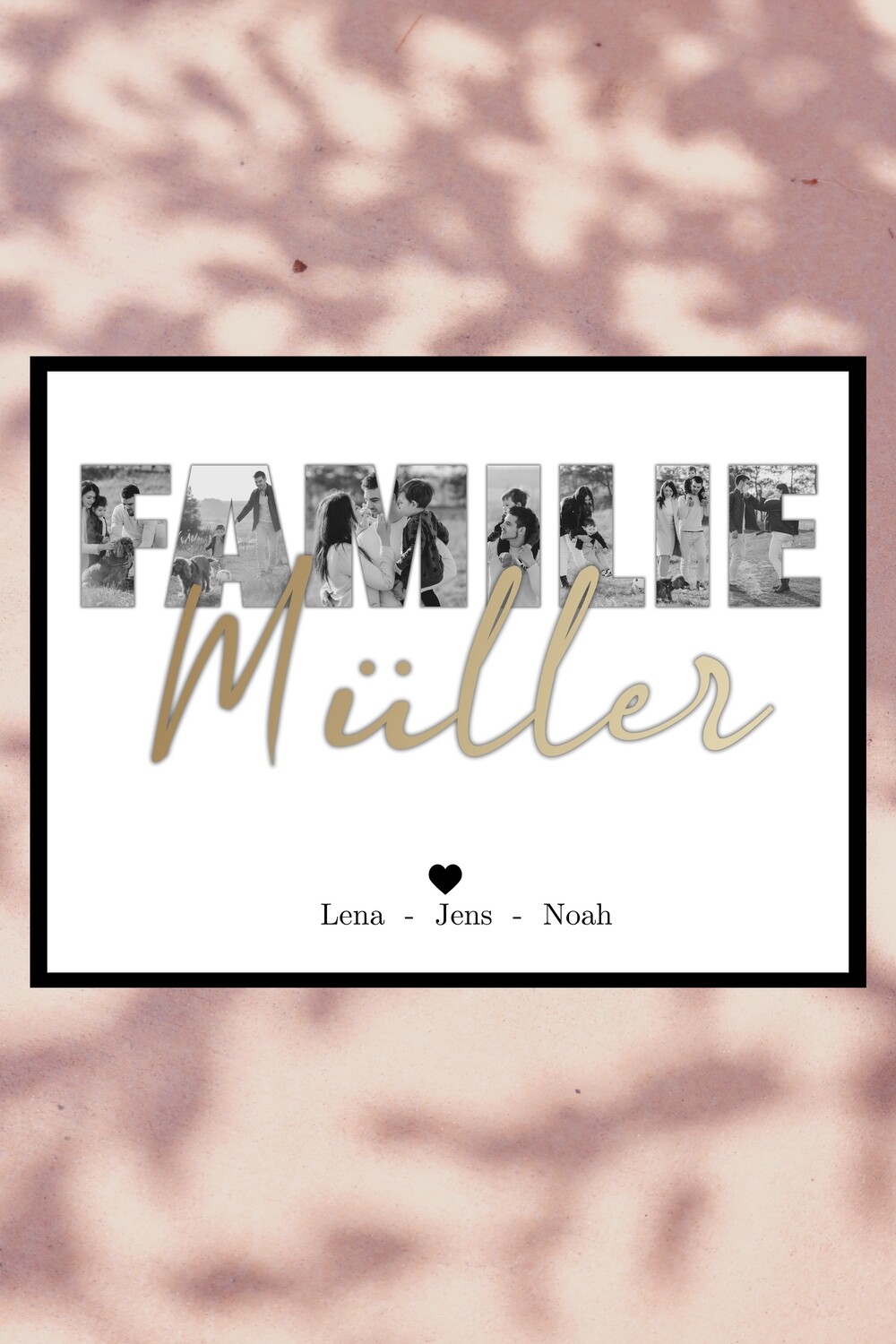 Personalisiertes Poster &quot;FAMILIE&quot;