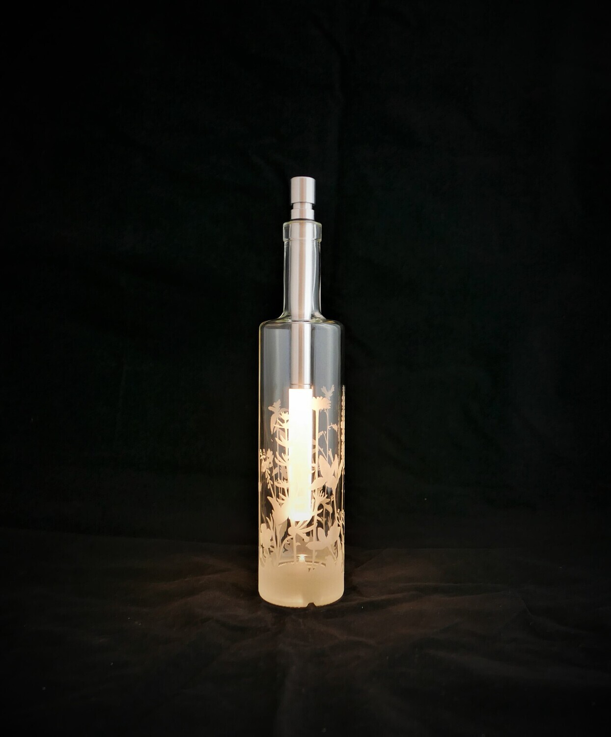 Glasflasche - Modell &quot;Flowers&quot;