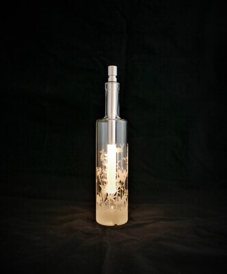 Glasflasche - Modell &quot;Flowers&quot;