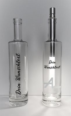 Personalisierbare Glasflasche - Modell &quot;Botelli&quot;