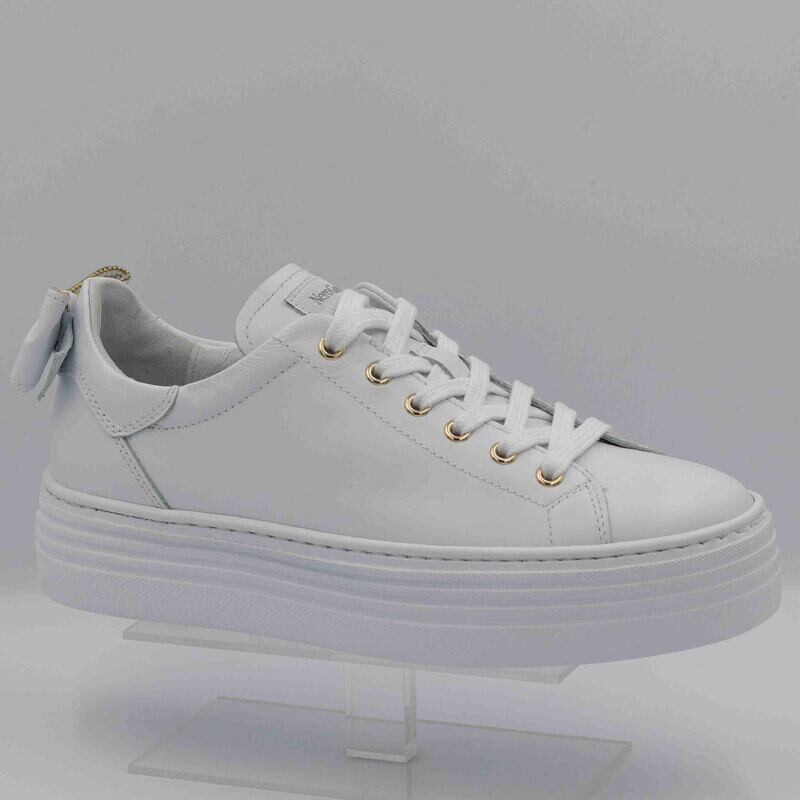 NERO GIARDINI : baskets nœud blanc_