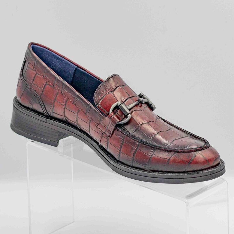 DORKING : mocassin rouge croco_