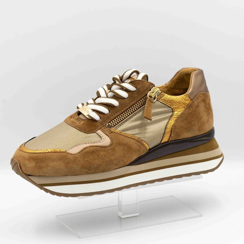 REGARDE LE CIEL : basket beige cognac_