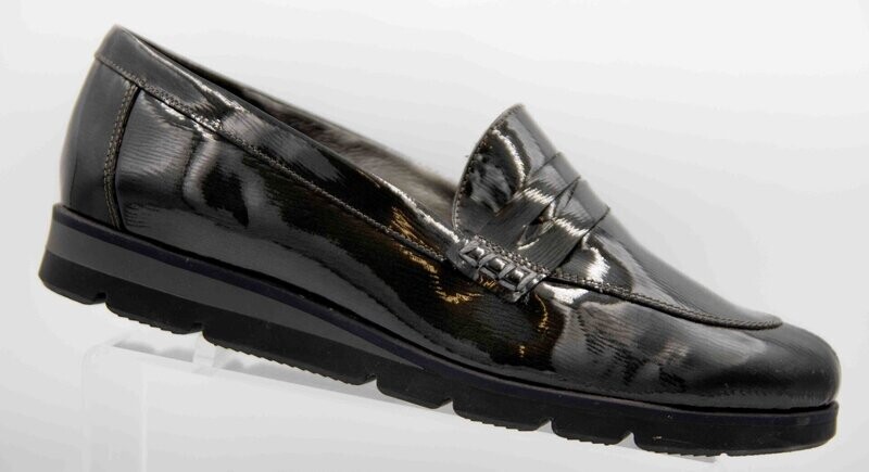 ARTIKA : mocassin vernis cranté_ ARTIKA : mocassin vernis cranté_