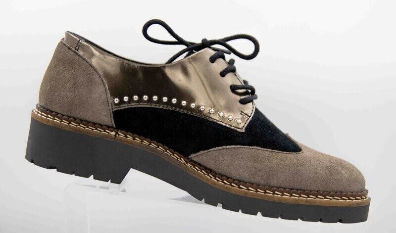 REBELLES : derbie noir / taupe_ REBELLES : derbie noir / taupe_