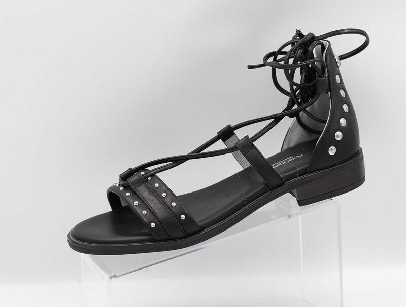 NERO GIARDINI : nu-pieds spartiates noir_