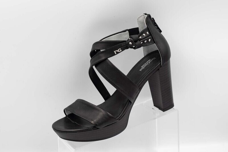 NERO GIARDINI : nu-pieds business noir_