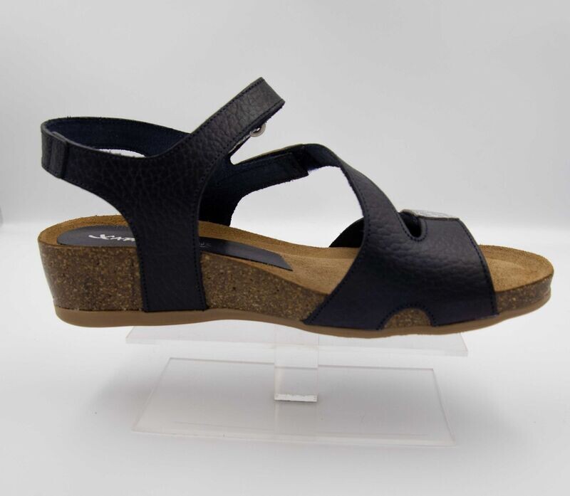 XAPATAN : nu-pieds marine argent_