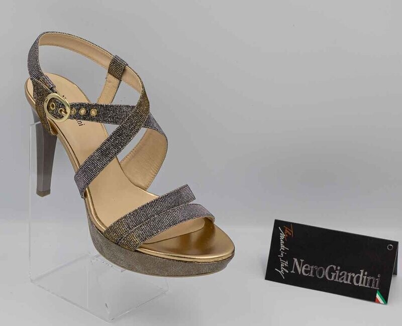 NERO GIARDINI : nu-pieds strass glamour_