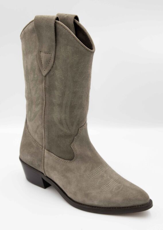 ALPE : Bottes cowboys kaki_