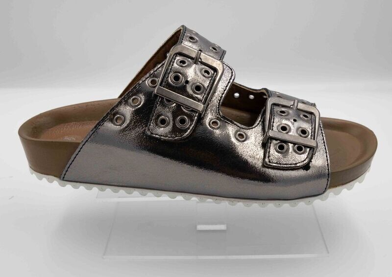 PEDRO TORRES : mules clous anthracite_
