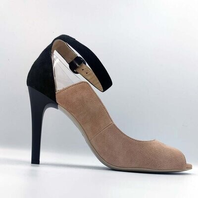 NERO GIARDINI : escarpins glamour rose noir