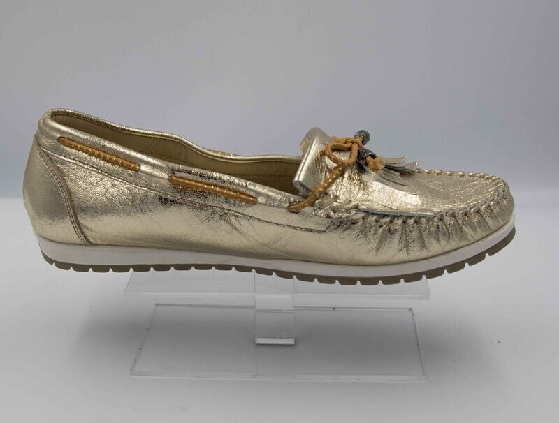 PEDRO TORRES : mocassins doré_