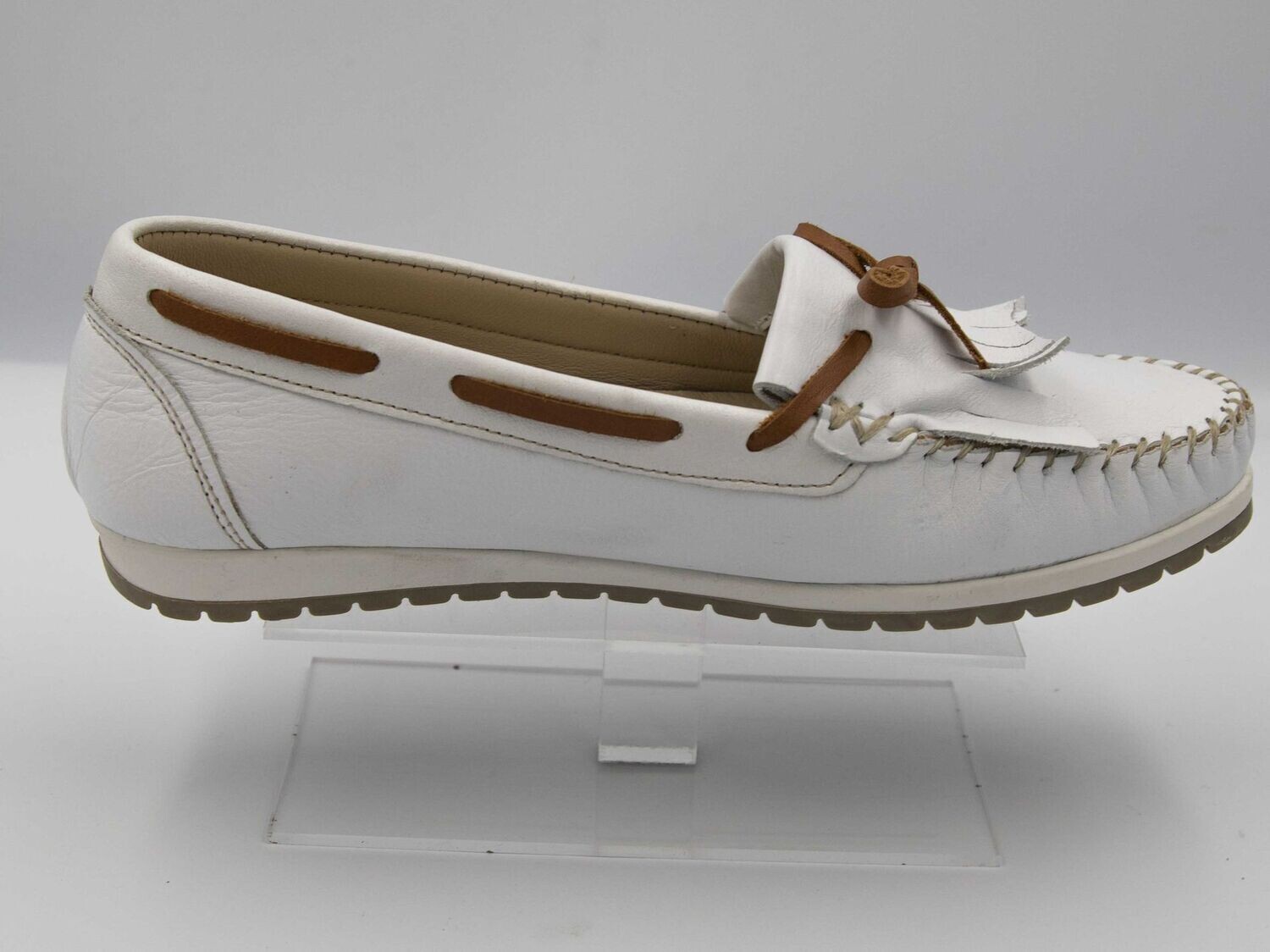 PEDRO TORRES : mocassins blanc