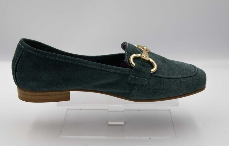 FOLIES : mocassin bleu canard_