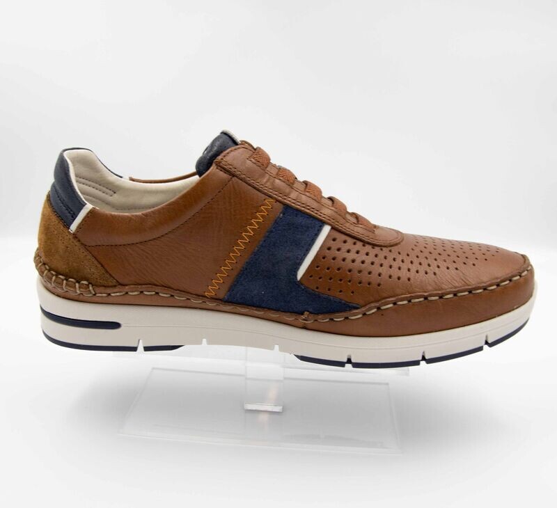FLUCHOS : baskets cuero marine_